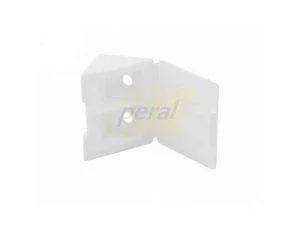 Уголок двойной пластиковый белый