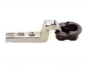 Меблева петля для скла врізна внутрішня DC чорна