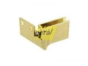 Петля для скляних дверей кутова золото