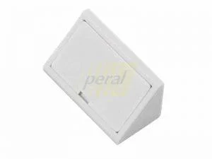 Уголок двойной пластиковый серый