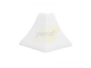 Кут плінтуса зовнішній 23 мм білий