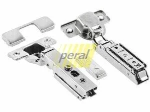 Петля меблева GTV SOLID PRO накладна 3D з доводчиком ZM-DCHCB09-3DBEO