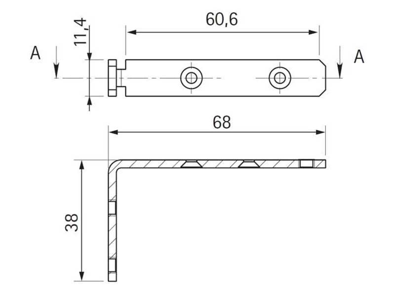 Крепление для профиля GOLA (металлическое)