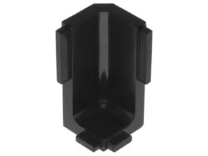 Уголок пластиковый внутренний на пофиль L черный GOLA