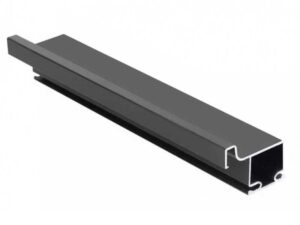 Профиль GOLA вертикальный type L односторонний, черный матовый, L-3000 мм (Linken System)