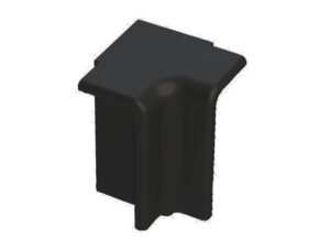 Угол внутренний (ВЫСОКИЙ) на плинтус МИНИ черный