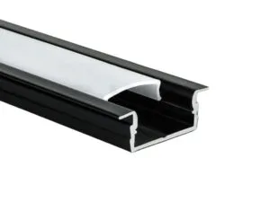Профиль LED врезной чёрный 2 м