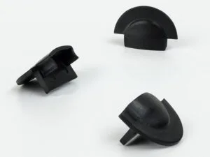 Заглушка к врезному профилю LED — чёрная (комплект 3 шт.)