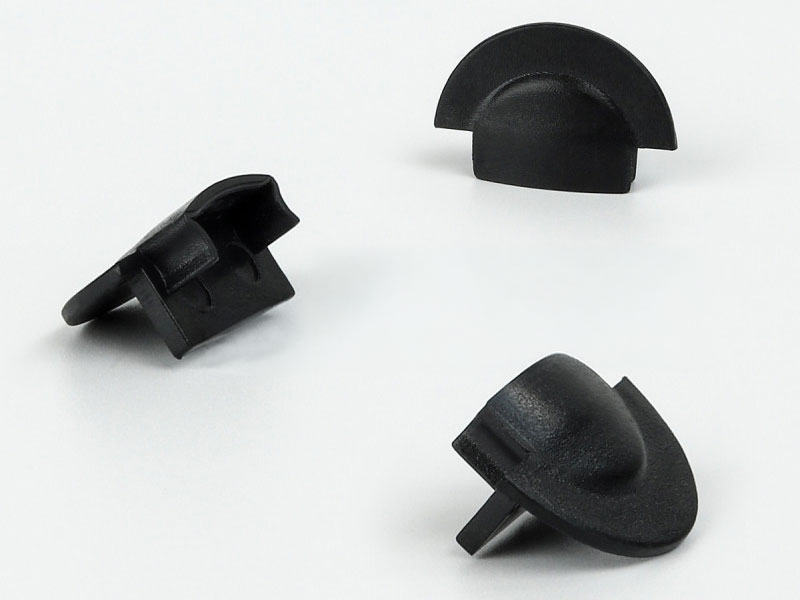 Заглушка к врезному профилю LED — чёрная (комплект 3 шт.)