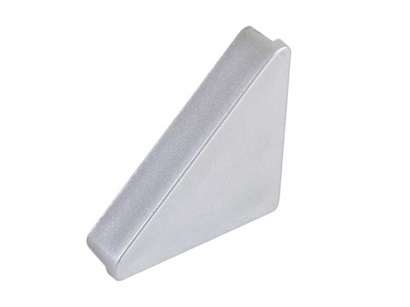 Заглушка на треугольный кухонный плинтус — серая (универсальная)