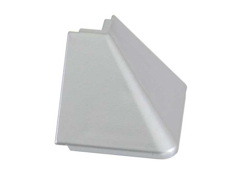 Угол наружный для треугольного кухонного плинтуса — серый