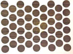 Заглушка самоклеющаяся для конфирмата 0282 дуб шамони темный