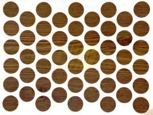 Заглушка самоклеющаяся для конфирмата 0284 дуб античный