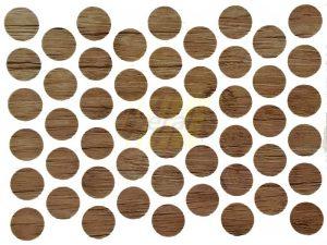 Заглушка самоклеющаяся для конфирмата 0285 дуб лимберт