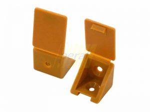 Уголок одинарный пластиковый вишня