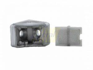 Уголок одинарный пластиковый металлик