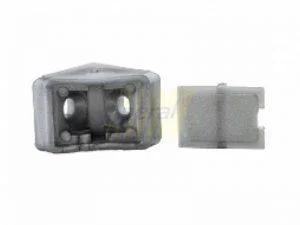 Уголок одинарный пластиковый металлик