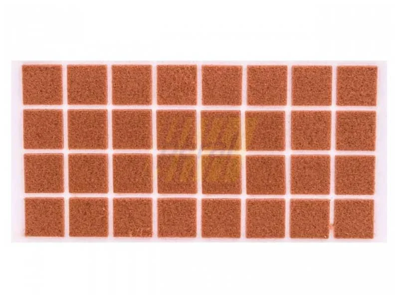 Самоклейка м'яка повсть 25x25 мм квадратна 32 шт.