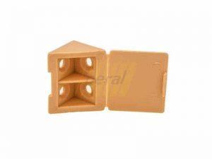 Уголок двойной пластиковый дуб светлый