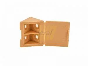 Уголок двойной пластиковый дуб светлый