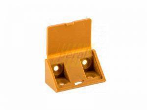 Уголок двойной пластиковый вишня