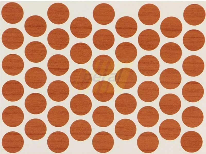 Заглушка самоклеюча для конфірмату 7043 вишня-вільха