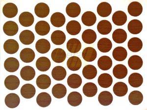 Заглушка самоклеющаяся для конфирмата 7059 орех италия