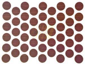 Заглушка самоклеющаяся для конфирмата 7102 махонь-редвуд