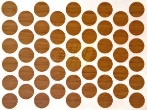 Заглушка самоклеющаяся для конфирмата 7111 орех лесной