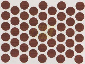 Заглушка самоклеющаяся для конфирмата 7226 орех экко