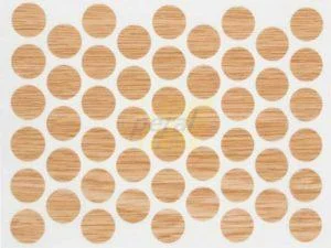 Заглушка самоклеюча для конфірмату 7520 дуб седан