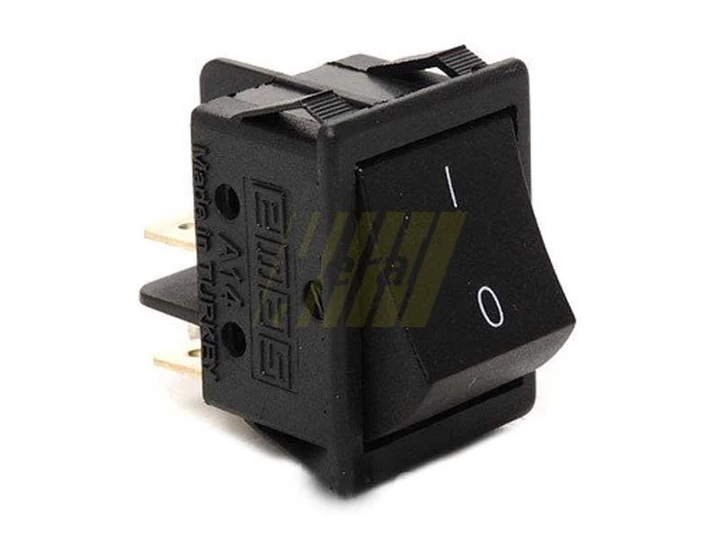 Выключатель кнопочный прямоугольный черный