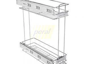 Карго GTV хром 150 мм на 2 полки с боковым креплением