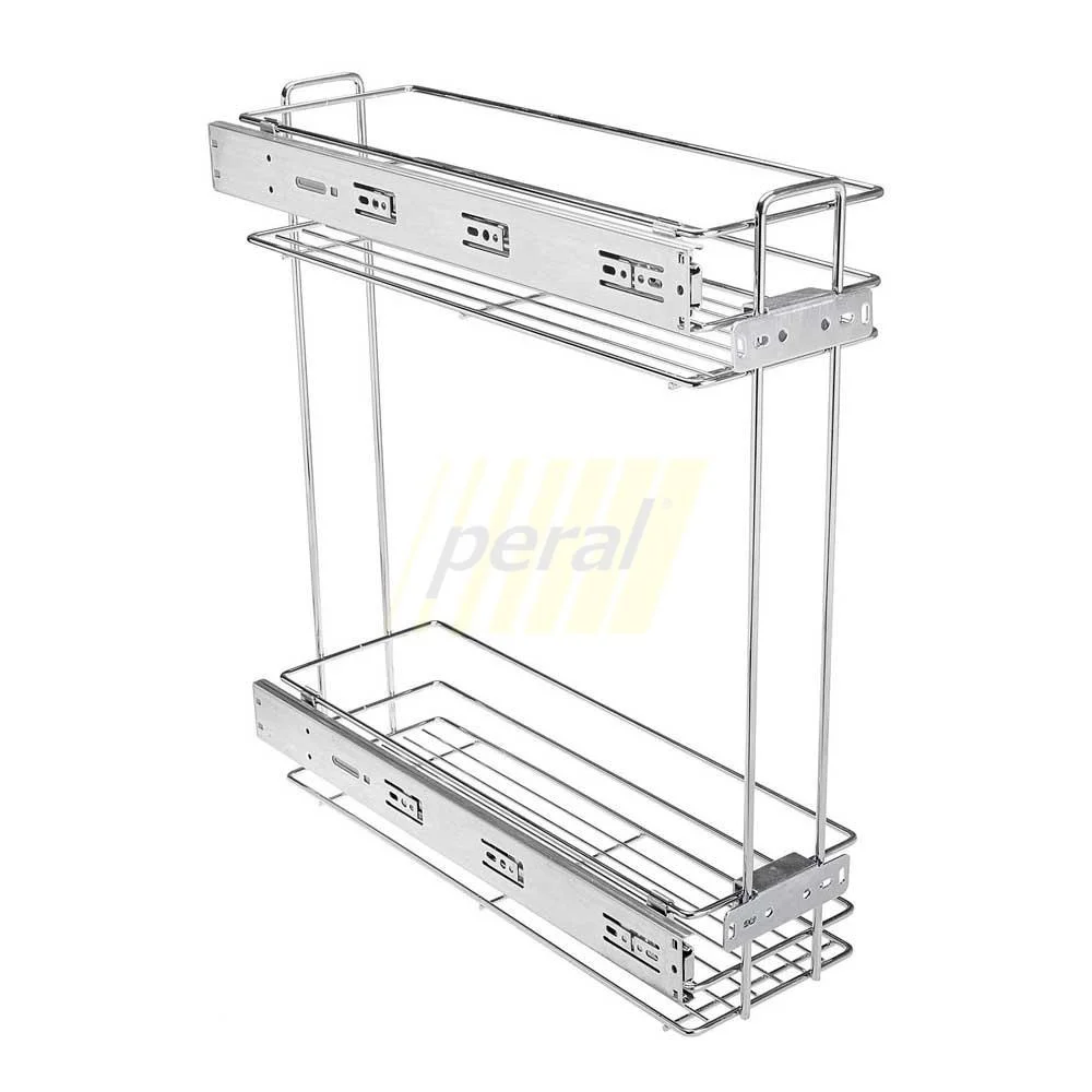 Карго GTV хром на 2 полиці з бічним кріпленням та доводчиком