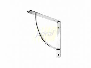 Консоль металлическая выпуклая 222x222 мм хром