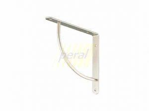 Консоль металлическая выпуклая 222x222 мм матовый никель