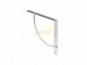 Консоль металлическая выпуклая 222x222 мм алюминий