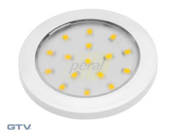 Точечный накладной светодиодный светильник GTV Lumino 1,5W, 12V, белый, холодный белый