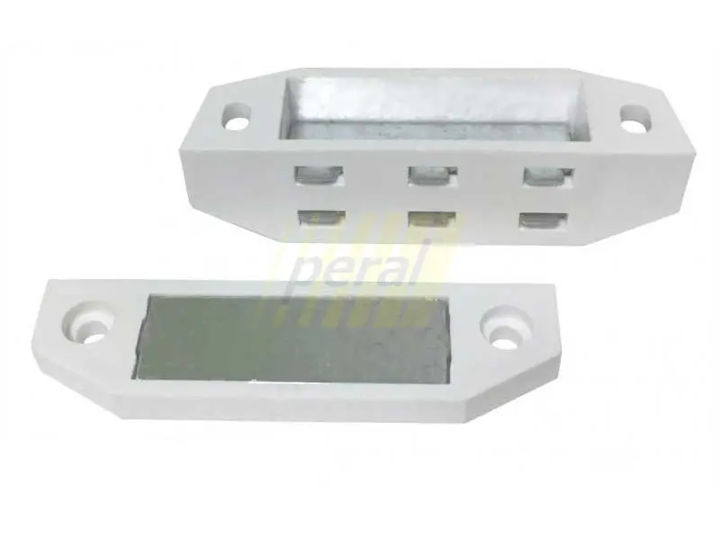 Магніт з планкою у відповідь білий великий