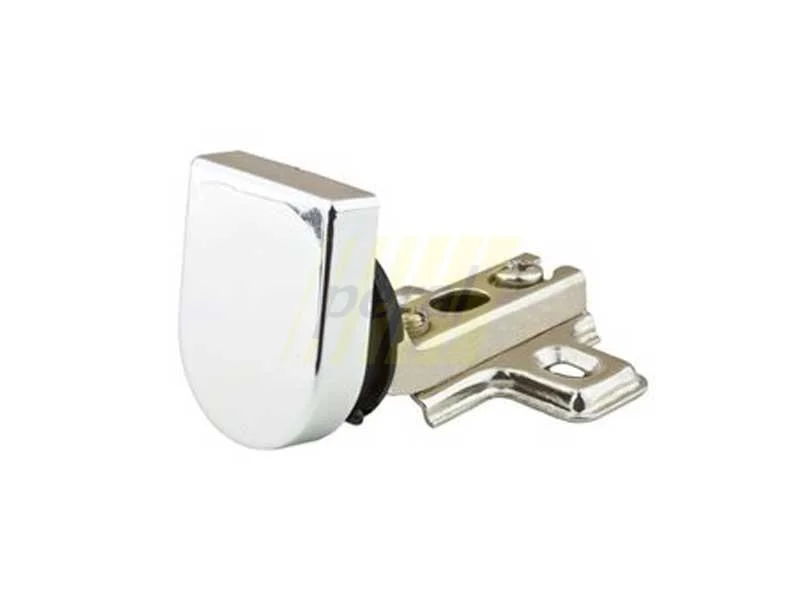 Петля для скла врізна внутрішня хром