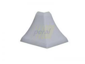 Угол плинтуса наружный 23 мм (201) металик