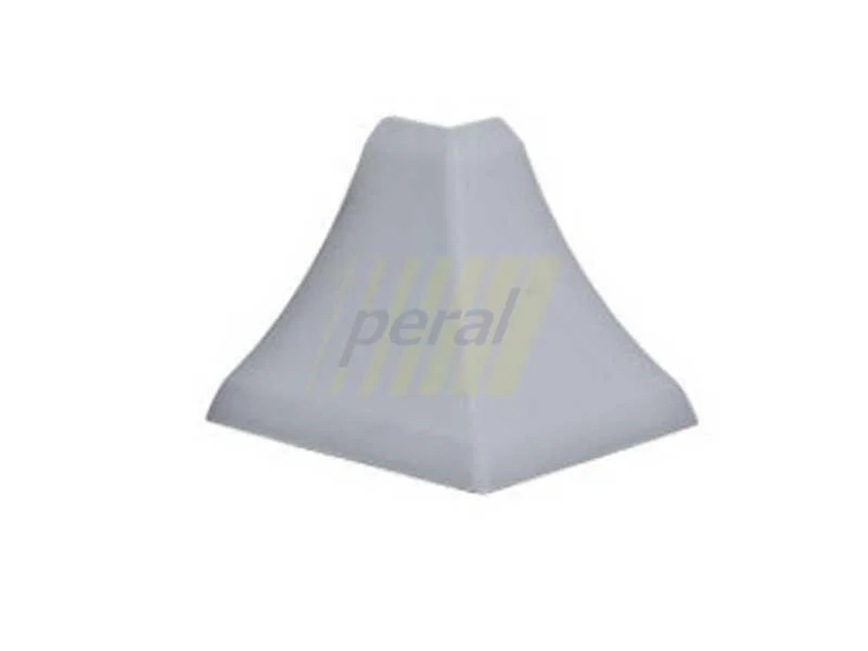 Кут плінтуса зовнішній 23 мм (201) металік