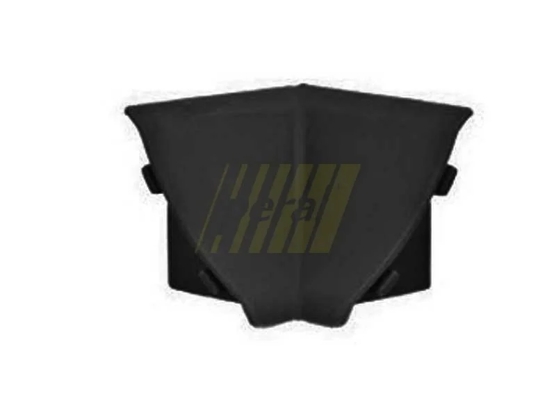 Угол плинтуса внутренний 23 мм черный