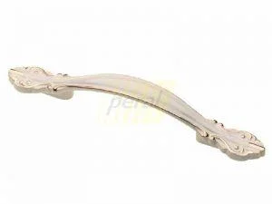 Ручка мебельная GTV ROYAL2 Werona, 96 мм белый/золото