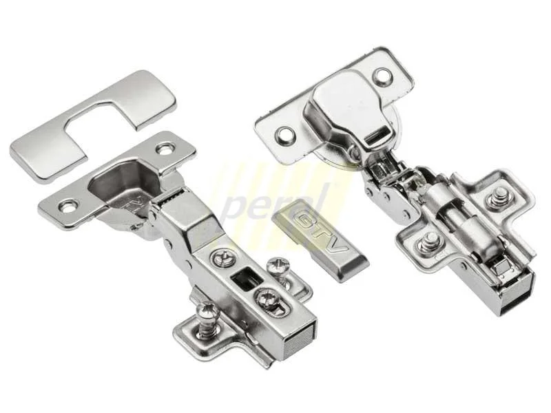 Петля меблева GTV напівнакладна з доводчиком ZM-ECHC08BEO