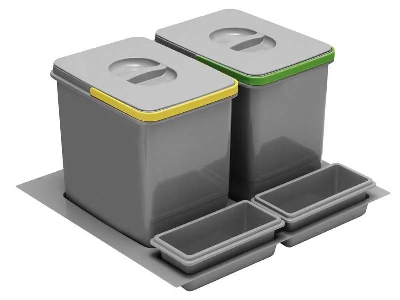 Відро для сміття з піддоном GTV Multino 600 2х15L