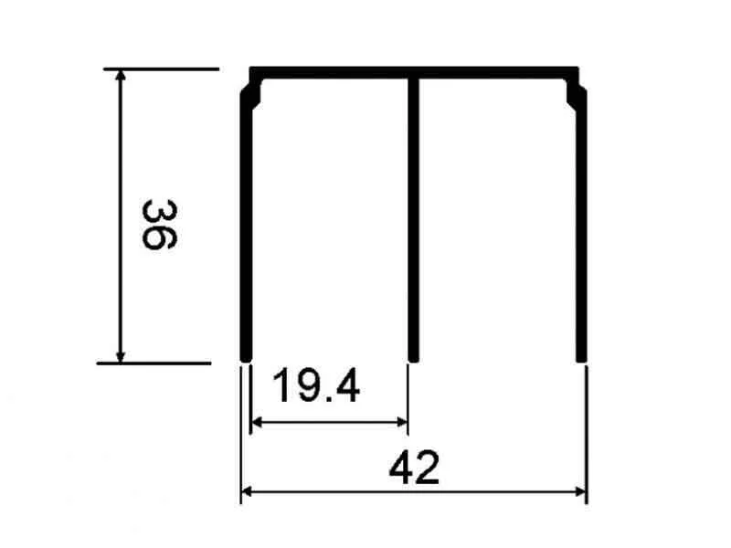 Направляющий двойной профиль мини АДС А204 — изображение 2