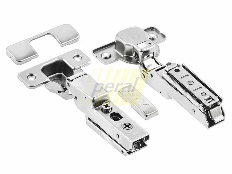 Петля меблева GTV SOLID PRO напівнакладна 3D з доводчиком ZM-DCHCB08-3DBEO