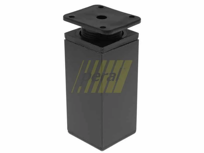 Ніжка меблева регульована квадратна 40x40x100 мм чорна