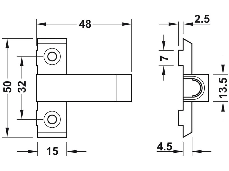 Тримач для Tip-on HAFELE 356.06.420